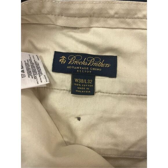 Brooks Brothers Tan Elliot Advantage Chino Pants sz 38X32 - Picture 6 of 7